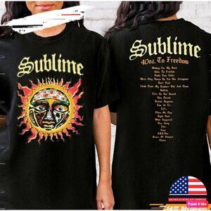 Sublime 40 Oz To Freedom Band Graphic Tee Music Fan Streetwear T-Shirt 165